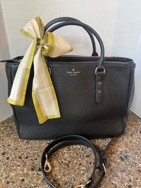 Kate Spade Black Mulberry Street Leighann Satchel